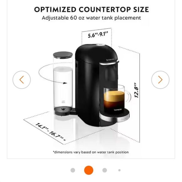 Breville Nespresso Vertuo Plus Espresso & Coffee Machine Black
New in Box - Picture 9 of 12